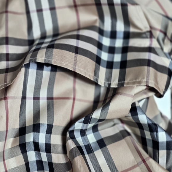 Burberry Golf Zip-up Nova Check Windbreaker Mesh Sports Jacket With Hidden Hood - Picture 5 of 16